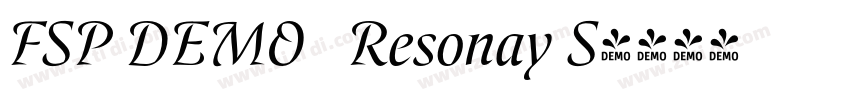 FSP DEMO   Resonay S字体转换